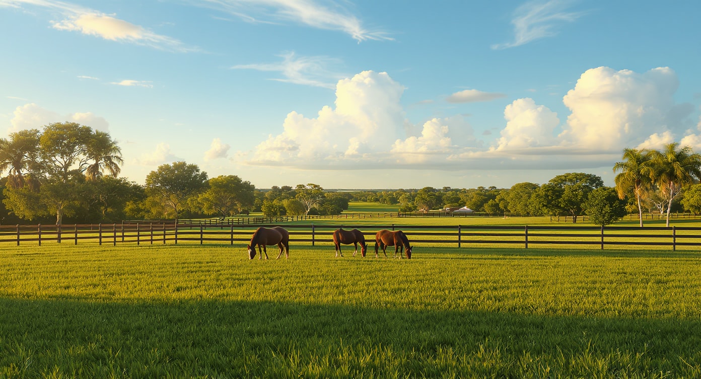 Just Ride boarding barn in Davie, Florida with direct access to Tree Tops Park